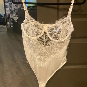 White FashionNova Body Suit